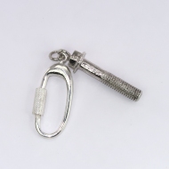 Silver bolt keyring